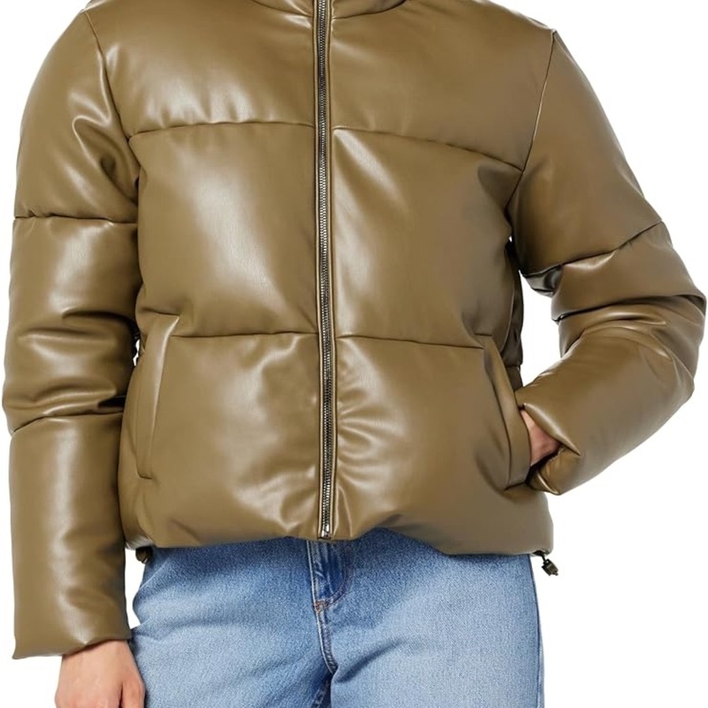 The Drop Women's Priscilla Vegan Leather Puffer